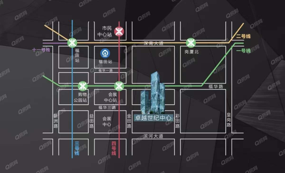 卓越世紀(jì)中心，皇崗商務(wù)中心-均價(jià)230元/平